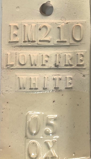 EM-103 (#10‑T Clay) – White, Low-Fire w/ Talc – US Pigment Corporation