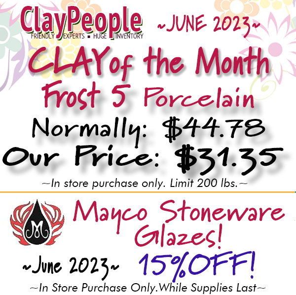 Frost 5 on sale, Mayco Stoneware glazes on sale for June 2023