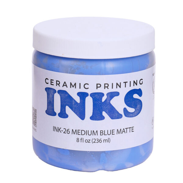 Printing Ink Medium Blue 8oz