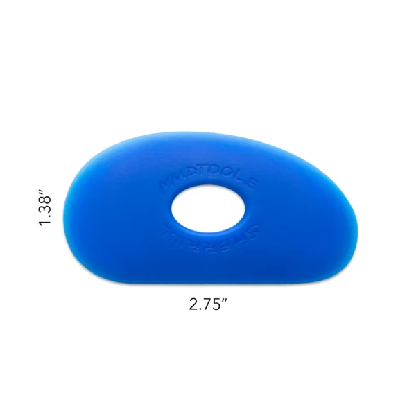 MudTools B0 Blue Firm Polymer Rib Shape #0