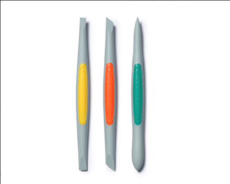 Xiem Clay Finishing Tools (medium) : Flex-Firm Silicon Set (3pcs)