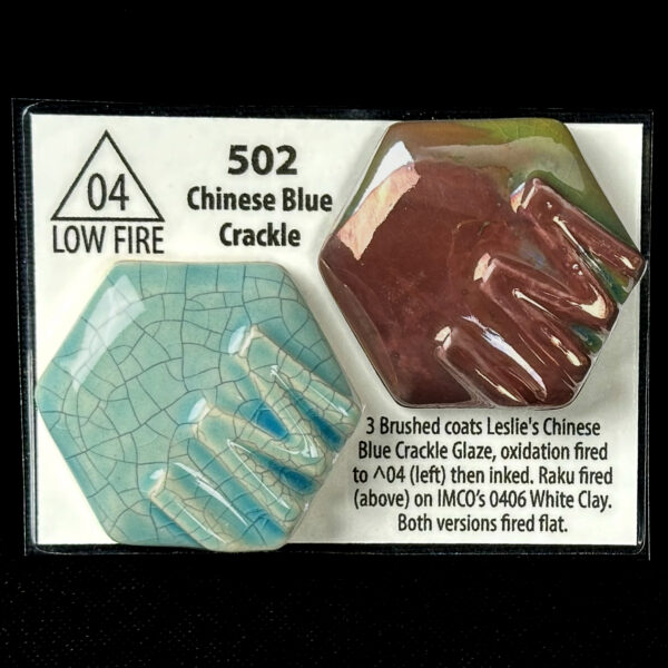 Leslie's 502 Low Fire Crackle Blue Crackle (Pint)