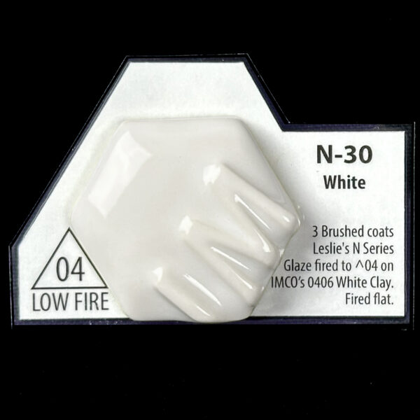Leslie's Low Fire N30 White Semi Opaque (Pint)