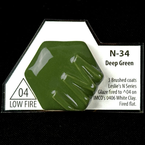 Leslie's Low Fire N34 Deep Green Opaque (Pint)